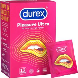 Durex Condooms - Pleasure - 16 Stuks - Maxi Pack