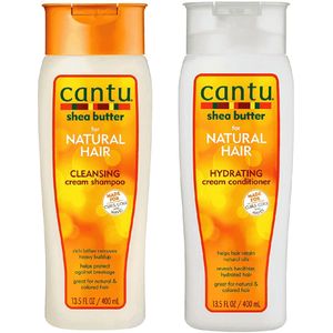 Cantu Shea Butter Cleansing Cream Shampoo 400ml + Hydrating Cream Conditioner 400ml