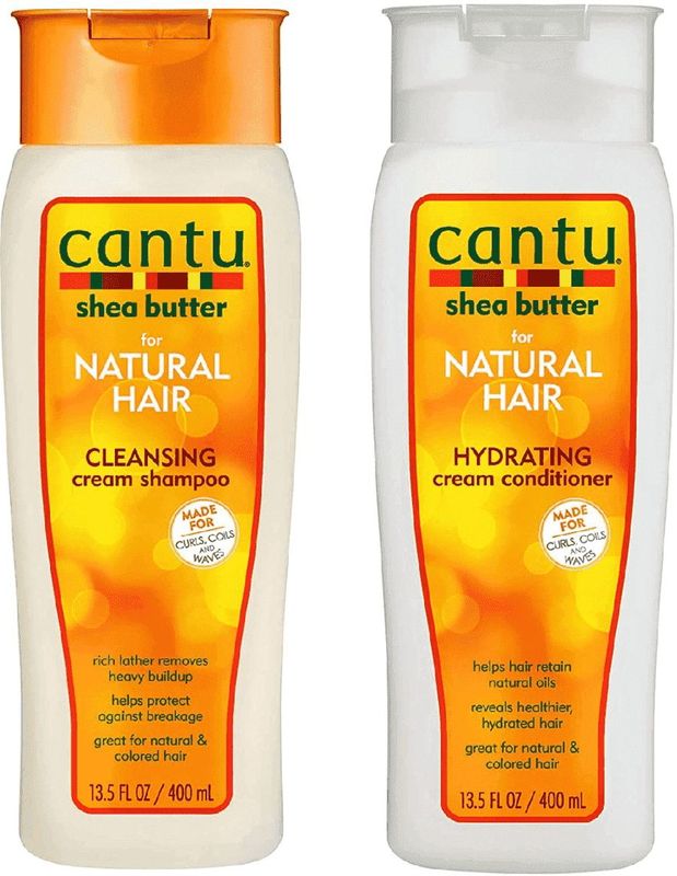 Cantu Shea Butter Cleansing Cream Shampoo 400ml + Hydrating Cream Conditioner 400ml