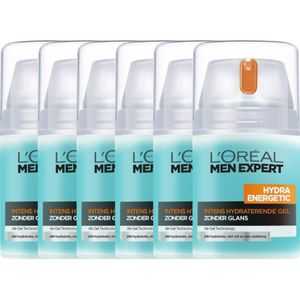 L'Oréal Men Expert Hydra Energetic Hydraterende Gel - Voordeelverpakking 6x50ml