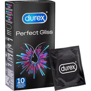 Durex Condooms - Perfect Gliss - Extra Glijmiddel - 10 stuks