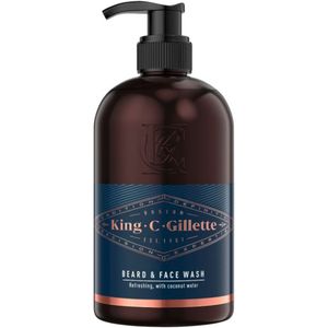 Gillette King C Baard & Gezichtsreiniger - Met Kokoswater - Pomp - 350ml
