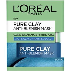 L'Oréal Pure Clay Anti-Imperfecties Gezichtsmasker - Zeewier Extract - 50ml