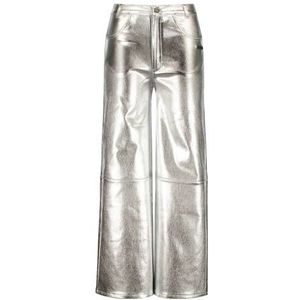 Vingino Metallic Wide Leg Broek Sarley Zilver