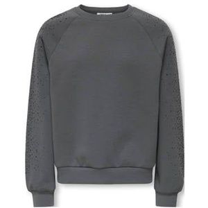 ONLY - KOGZENNA LIFE LS OVERSIZE RHINESTONE SWT - Trui - Zwart