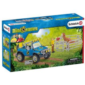 Schleich Dino Terreinwagen met Dino-Buitenpost