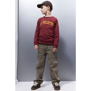 Sweatshirt - Regular Fit - Geborstelde Sweatstof - Lange Mouwen