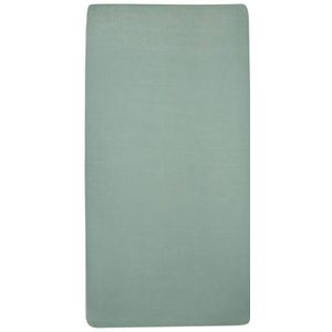 Meyco Baby Uni hoeslaken wieg - stone green - 40x80/90cm