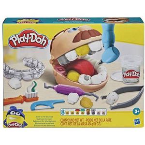 Play-Doh Top Tandarts Speelset - Boetseerklei - 8 Play-Doh potjes - Knutselen voor kinderen