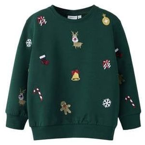 Sweatshirt - Kerst - Geborduurd - Lange Mouwen - Regular Fit