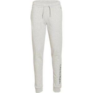 CALVIN KLEIN JEANS Regular Fit Joggingbroek van Biologisch Katoen Grijs Melange