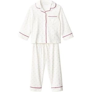Mango Kids - Pyjamaset - Wit - Met Hartjes Print