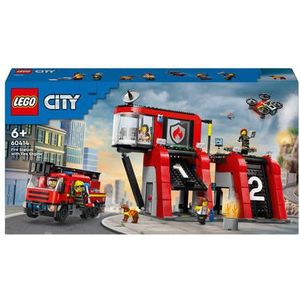 LEGO City Brandweerkazerne en Brandweerauto - 60414