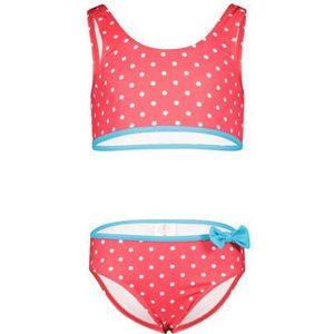 Orange Stars Crop Bikini met Stippen Roze/Wit