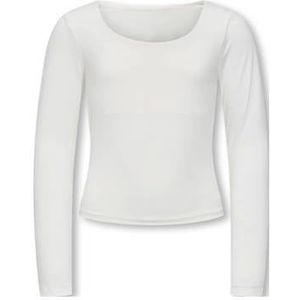 KIDS ONLY - KOGEA L/S 2-WAYS FIT TOP CS JRS NOOS - Shirt met Lange Mouwen - Cloud Dancer