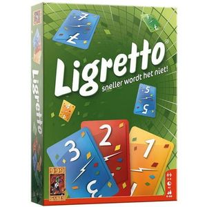 999 Games Ligretto Groen Kaartspel - Geschikt voor 2-4 spelers, combineerbaar tot 12 spelers
