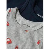 Name It Onderhemden - Noos - NmmTank - 2-pack - Peyote Melange/D - Name It - 1½ jaar (86) - Onderhemd
