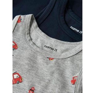 Name It Onderhemden - Noos - NmmTank - 2-pack - Peyote Melange/D - Name It - 1½ jaar (86) - Onderhemd