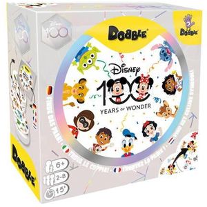 Dobble Disney 100 Years of Wonder - Vind het gelijke symbool en win! - 90 kaarten, 5 mini-spelletjes - Voor 2-8 spelers, vanaf 6 jaar