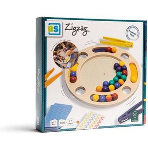 BS Toys Zigzag Hout - Kinderspel | Geschikt voor kinderen vanaf 3 jaar | 2-6 spelers | Hoogwaardig hout | Urenlang speelplezier