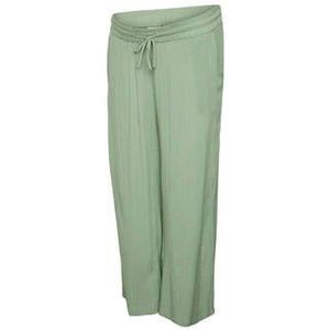 MAMALICIOUS Cropped Wide Leg Broek MLMY Groen