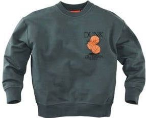 Z8 - Luka - Kids Sweater - Grijsgroen - Met Backprint