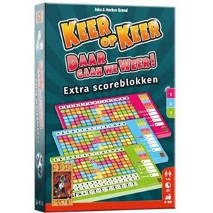 999 Games keer op keer scoreblok 3 stuks level 5, 6 en 7 uitbreidingsspel