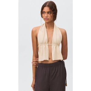 Mango Teen - Haltertop - Zwart - Viscose