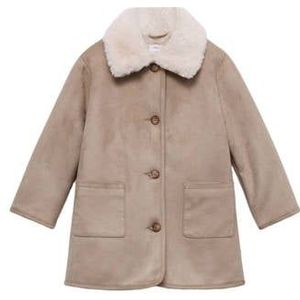 Mango Kids - Jas - Zacht - Met Knoopsluiting - Lange Mouwen