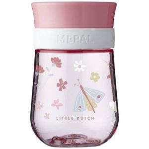 Mepal Mio 360° oefenbeker – 300 ml – Makkelijk vast te houden – Kinderservies – Flowers & butterflies