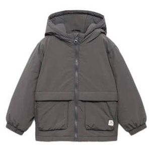 Mango - Kids Parka - Antraciet - Winterjas - Met Capuchon