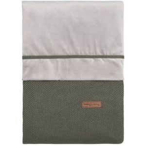 Baby's Only Gebreid baby dekbedovertrek ledikant - baby deken - Classic - 1.5 TOG - Khaki - 100x135 cm