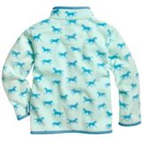 Playshoes Fleece Vest met All Over Paarden Print Turquoise
