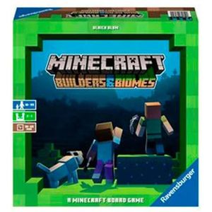 Ravensburger Minecraft Bordspel - Verzamel blokken en bouw indrukwekkende gebouwen - Geschikt vanaf 10 jaar