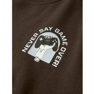 Sweatshirt - Regular Fit - Geborstelde Sweatstof - Lange Mouwen