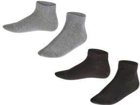 FALKE Sneakersokken - set van 2 Grijs/Zwart