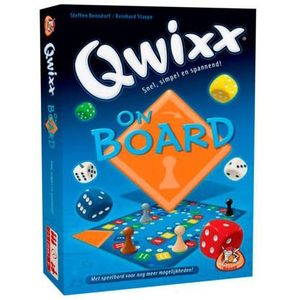 White Goblin Games dobbelspel Qwixx On Board - Speelplezier voor 8+ jaar met speelbord en vernieuwde mogelijkheden