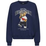 ONLY - KOGLINDA - Sweatshirt - Nachtblauw - Met Motiefprint