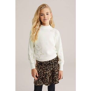 WE Fashion - Meisjes Trui - Ronde Hals - Lange Mouwen - Regular Fit - Jacquard Kerstpatroon