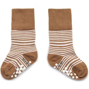 KipKep Blijf-Sokjes met Anti-slip Nopjes Camel