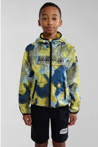 Napapijri - Camouflage Jas - Jongens - Polyester - Capuchon - Lange Mouwen