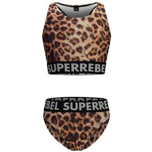 SuperRebel Crop Bikini Carmel Bruin