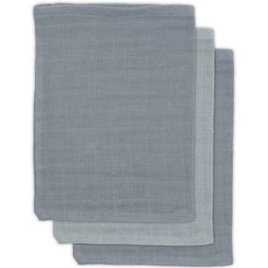 Jollein - Baby Hydrofiel Washandje Bamboe (Storm Grey) - Katoen - 3 Stuks - Washand, Hydrofiele Washandjes - 15x70cm