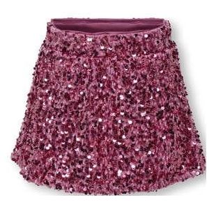 ONLY MINI - Korte Rok - Gebreide Rok - Met Verstelbare Taille - Pailletten Detail