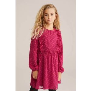 WE Fashion - Meisjes Jurk - Met Structuur