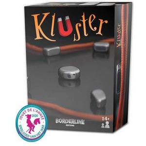 Kluster: Meertalig behendigheidsspel voor 1-4 spelers vanaf 14 jaar - Hoogwaardige magneetstenen - Gemakkelijk mee te nemen