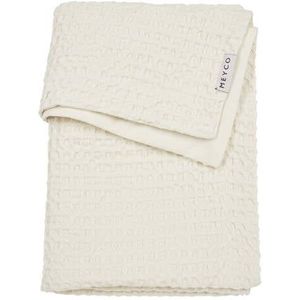 Meyco Baby Waffle Cotton ledikant deken - nature - 100x150cm