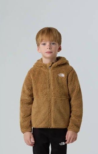 The North Face Campshire-hoodie Met Volledige Rits Voor Kinderen Teddy Brown unisex