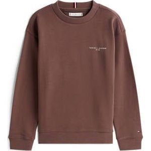 Tommy Hilfiger Sweatshirt - Mini Corp - Black Walnootbruin - Tommy Hilfiger - 4 jaar (104) - Sweatshirt