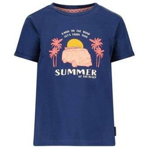 B.Nosy T-shirt Birdie met Printopdruk Donkerblauw